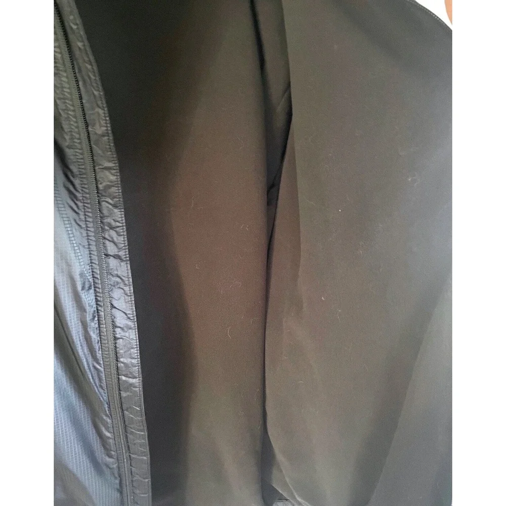 The North Face Full Zip Jacket Black Fleece Lined Lightweight Mens Size‎ L